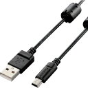【SALE価格】ELECOM カメラ接続用USBケーブル miniB フェライトコア付 1.5m ( DGW-MF15BK ) エレコム(株) 【メーカー取寄】