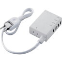 ELECOM モバイルUSBタップ コード付 USBメス×4 AC×1 ホワイト ( MOT-U06-2144WH ) エレコム(株) 【メーカー取寄】