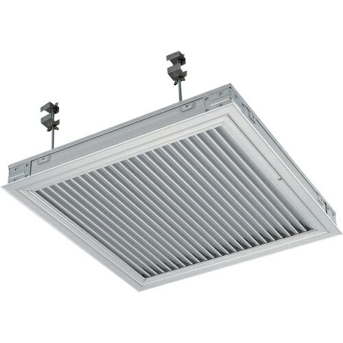 DAIKEN ( ダイケン ) 天井点検口シーリングハッチ 額縁タイプ シルバー ガラリ付き 454角 開口率32% ( CDZG45A )