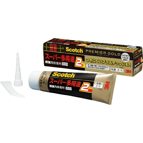 3M ( スリーエム ) スコッチ 超強力接着剤 プレミアゴールド スーパー多用途2 100g 透明 ( 9079 DIY )