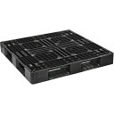 NPC プラスチックパレット 片面四方差し 黒 ( LA-1212RR ) 日本プラパレット(株) 【メーカー取寄】