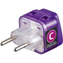 SANWA 海外電源変換アダプタエレプラグW-C(ヨーロッパ全域) ( TR-AD14 ) サンワサプライ(株)