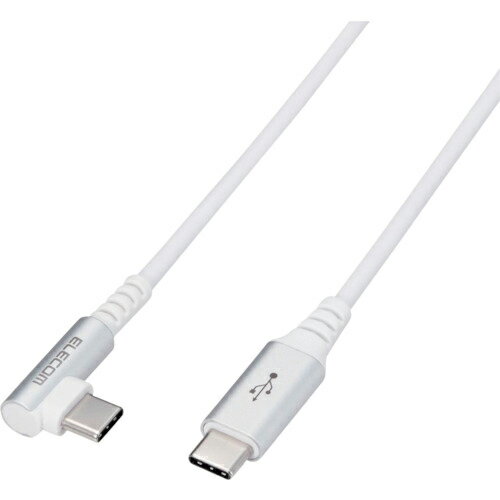 ELECOM ( エレコム ) USB(C-C)ケーブル スマホ用 PD対応 L字コネクタ 抗菌・抗ウイルス 0.3m ホワイト ( MPA-CCL03NWH ) 【メーカー取寄】