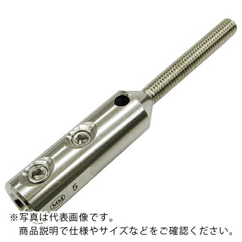 樂天商城 - 水本 ( 水本機械製作所 ) ステンレス ネジ止めターミナルボルト 適合ワイヤー径6mm 左ネジ ( WLM-6L ) 【メーカー取寄】