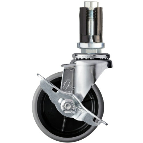 ハンマー EUシリーズ パイプ差込み 自在SP付 エラストマー車 85mm ( 4156EU-L85 ) ハンマーキャスター(株) 【メーカー取寄】