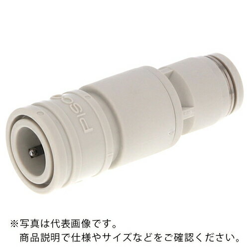 PISCO ( 日本ピスコ ) ライトカップリング 15シリーズソケット ワンタッチ継手タイプ チューブ外径:6mm ライトグレー仕様 ( CPS15-6W )
