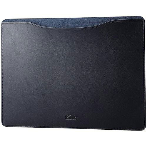 ELECOM ( エレコム ) パソコンケース MacBookAir 13.6インチ ソフトレザー スリーブタイプ スリム ネイビー ( BM-IBSVM2213NV ) 【メーカー取寄】