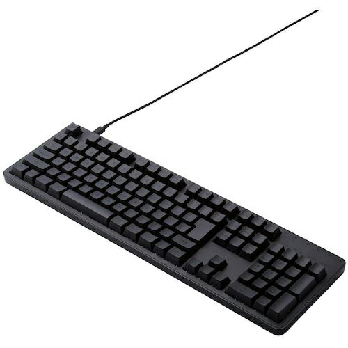 ELECOM ( エレコム ) メカニカルキーボード 有線 USB Type-C着脱式 フルサイズ 茶軸 ブラック ( TK-MC50UKTBK ) 【メーカー取寄】