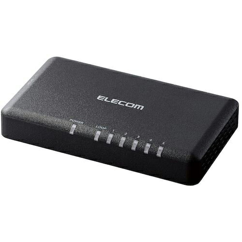 ELECOM Giga対応スイッチングハブ 5ポート プラスチック筐体 小型 ブラック ( EHC-G05PA2-SB ) エレコ..