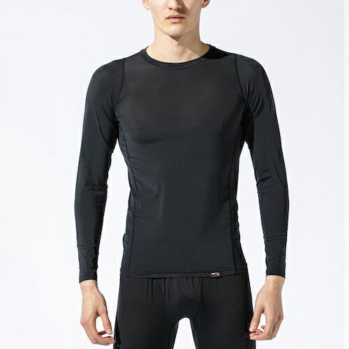 おたふく BT パワーストレッチEVO ロングスリーブ クルーネックシャツ ( JW-726-BK-L ) おたふく手袋(株)