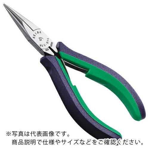 KEIBA ラジオペンチ・溝なし 2com.ハンドル 120 ( HLC-D14 ) (株)マルト長谷川工作所
