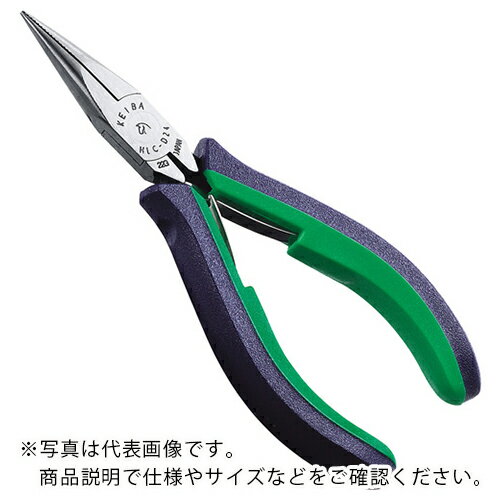 KEIBA プロホビーラジオペンチ・先細タイプ溝付(切断刃なし) 120 ( HLC-D24 ) (株)マルト長谷川工作所