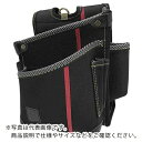 KH 進化シリーズ ウエストバッグ2段ポケット(大) 黒/緋 右腰用 ( SA08K ) (株)基陽