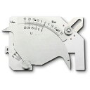 SK 溶接ゲージ(圧接後膨らみ外径/ビード幅/アンダーカット/食い違い段差/脚長/すみ肉のど厚) ( WGU-9M ) 新潟精機(株)