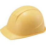 タニザワ エアライト搭載ヘルメット ST#0161-JZ2(EPA) 溝付 ABS製 クリーム ( 0161-JZ2-C3-J ) (株)谷沢製作所