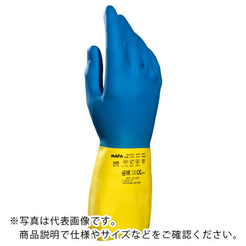 MAPA 耐薬品ゴム手袋 ALTO405 XLサイズ ( 34405210 ) MAPA社