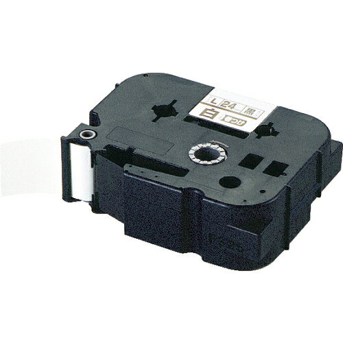 【SALE価格】MAX ビーポップミニ用ラミネートテープ 24mm幅 白×黒文字 8m巻 ( LM-L524BW ) マックス(株)