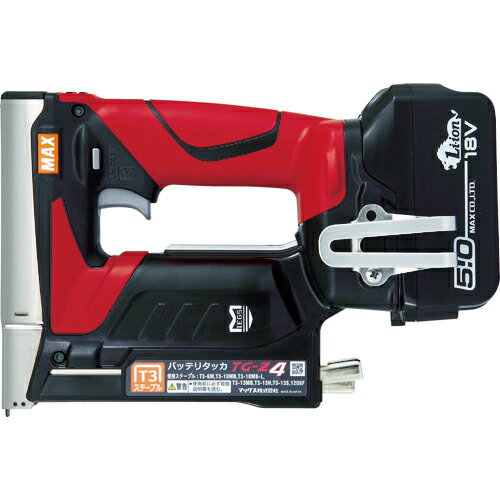 MAX バッテリタッカセット 18ボルト 5.0アンペアセット ティ3ステープル用 ( TG-Z4-BC/1850A ) マック..
