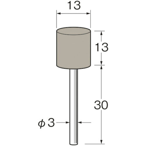 リューター 軸付弾性砥石(UB砥石)外径(mm):13粒度(#):600 ( R8343 ) 日本精密機械工作(株) ( LTZ48 )(4)