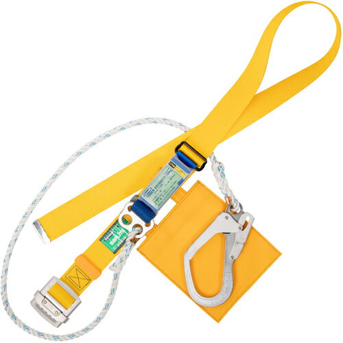 樂天商城 - TSUYORON ( 藤井電工 ) 胴ベルト型墜落制止用器具(ロープタイプ) セフライト(三つ打ちロープ) 黄 LLサイズ 幅50MM×長さ1600MM 130KG対応型 ( TB-SAF-593-Y-LL(130KG)-JAN-BX )