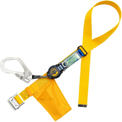 樂天商城 - TSUYORON ( 藤井電工 ) 胴ベルト型墜落制止用器具(巻取タイプ)ロック機構付き ロックリトラ 黄 LLサイズ 幅50MM×長さ1600MM 130KG対応型 黄 ( TB-LRN-599-Y-LL(130KG)-BX ) 【メーカー取寄】