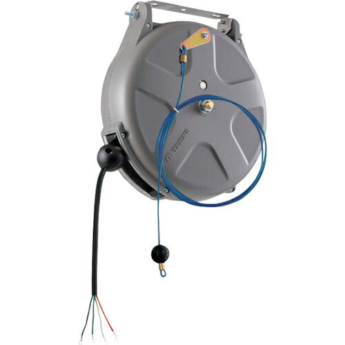 TRIENS ( 三協リール ) コードリール200V制御用 2.0sq×4心×8m ブレーキ式 ( SPS-408FA ) ( UOE69 )