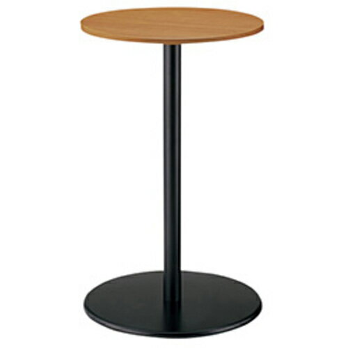 NAIKI　ミーティングテーブル　KLR型／天板：ミディアムウォールナット　脚：ブラック／Φ600×H972 KLRH..