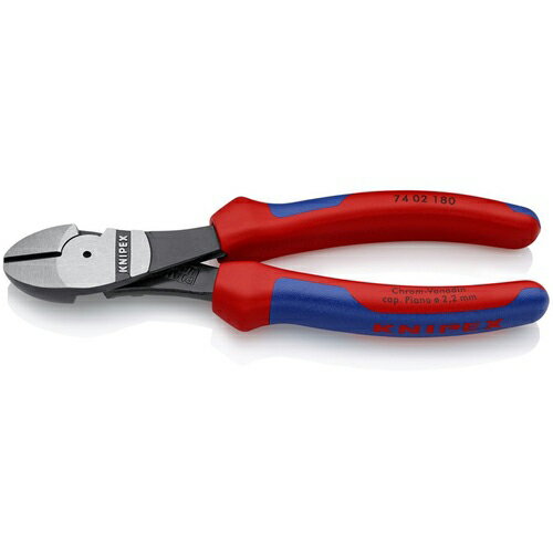 KNIPEX 強力型ニッパー コンフォートハンドル 180mm ( 7402-180 ) KNIPEX社