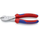 KNIPEX 強力型ニッパー 180mm コンフォートハンドル(クロムメッキ) ( 7405-180 ) KNIPEX社
