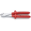 【SALE価格】KNIPEX 絶縁強力型ニッパー 250mm 1000V絶縁ハンドル ( 7407-250 ) KNIPEX社