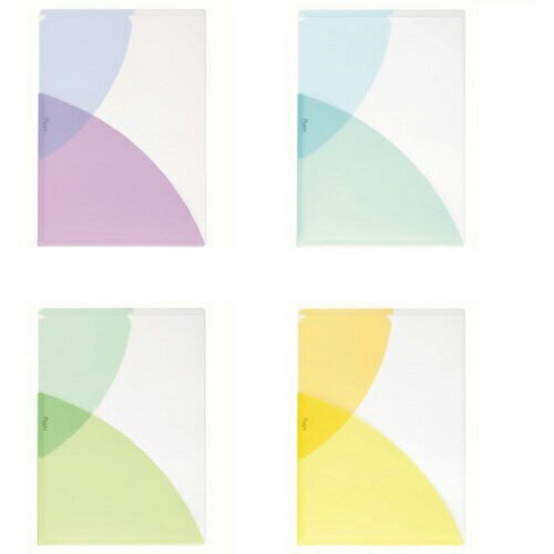 PLUS )PastyクリアーホルダーA4 スカッシュセット(4冊入) ( 98745 ) プラス(株) 【メーカー取寄】