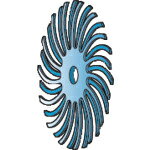 ミニモ　ラバーブラシ　＃400　φ15　（20個入） ( NA3503 )