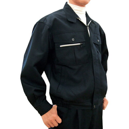 TEAGLES ポリエステル100%ブルゾン ネイビー 5L ( 6900 NA 5L ) トーマセンイ(株)