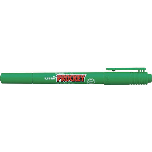 uni プロッキー 極細+細字丸芯 水性顔料マーカー PM-120T 緑 6 ( PM120T.6 ) 三菱鉛筆(株)