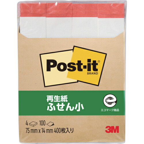 3M ポスト・イット 75X14mm 100枚X4パッド ホワイト ( 560RP-W/R ) スリーエム ジャパン(株)文具・オフィス事業部