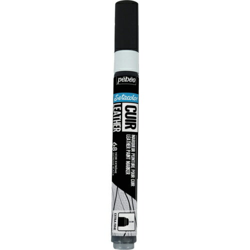 Pebeo ( ペベオ・ジャポン ) セタカラーレザー(革用)マーカー マット色 NO.68 エクストリームブラック ( 295668 )