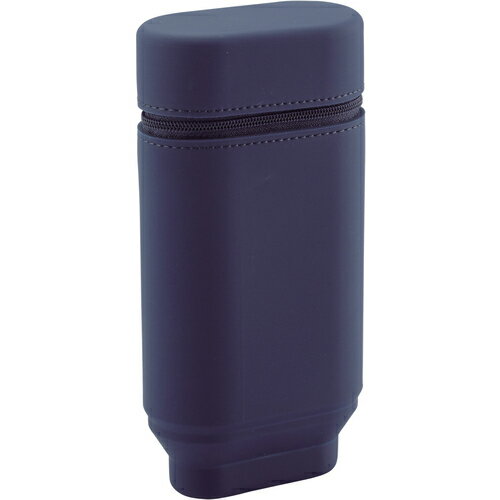 LIHIT スタンドペンケース オーバルタイプLサイズ ネイビー ( A7695-11 ) (株)LIHIT LAB.