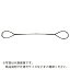 NIKKO 台付けワイヤー スリング径12mm 全長2.5m ( D12-25 ) 日興製綱(株)
