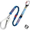 【SALE価格】TSUYORON フルハーネス用ランヤード シングルランヤード 伸縮式ノビロン(BL) ( THL-NV93SV-21KS-BL-R23-BP ) 藤井電工(株)