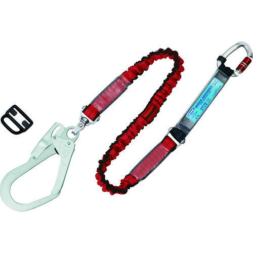 【SALE価格】TSUYORON ( 藤井電工 ) フルハーネス用ランヤード シングルランヤード 伸縮式ノビロン(RE) ( THL-NV93SV-21KS-RE-R23-BP )