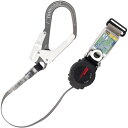 【SALE価格】TSUYORON 胴ベルト型墜落制止用器具用ランヤード(巻取タイプ)ロック機構付き ワン・ハンドリトラ フックFS-93 ( TBL-AR-ORL-593-BP ) 藤井電工(株)