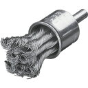 【SALE価格】LESSMANN 軸付ノット型エンドブラシ Φ22 高張度鋼線 0.35 ( 454278 ) LESSMANN社
