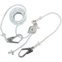 【SALE価格】TSUYORON 水平移動用緊張器付親綱 緊張器GCハリップ+水平親綱 三つ打ちナイロンロープφ16×15m GCH-15 ( GCH-15-B...