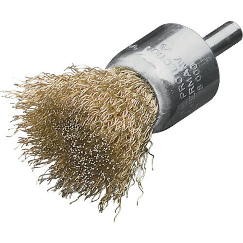 LESSMANN 軸付エンド型ブラシ 高張度真鍮波線0.25 Φ30 ( 456751 ) LESSMANN社