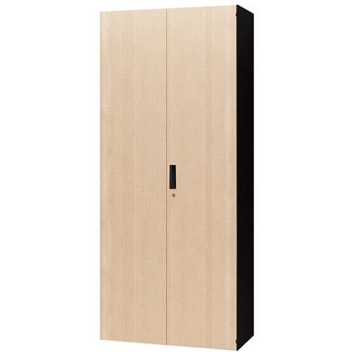 NAIKI ワードローブ CW型/扉:サンドオーク 本体:ブラック/W899×D450×H2100 ( CW-0921W-BSO ) (株)ナイ..