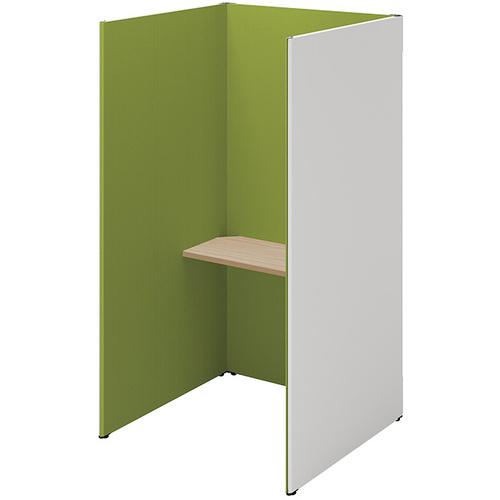 NAIKI クローズブース ソロコート SCP型/外側パネル:サテンホワイト/内側パネル:グリーンH1900 ( SCP19103T-SWGR-SO ) (株)...