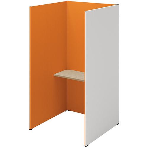 NAIKI クローズブース ソロコート SCP型/外側パネル:サテンホワイト/内側パネル:オレンジH1900 ( SCP19103T-SWOR-SO ) (株)...