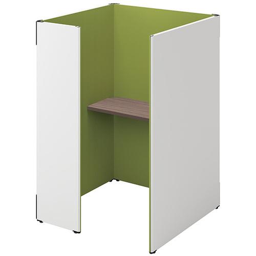 NAIKI クローズブース ソロコート SCP型/外側パネル:サテンホワイト/内側パネル:グリーンH1500 ( SCP15104T-SWGR-CA ) (株)...