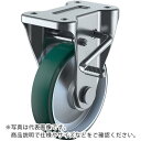 【SALE価格】ユーエイ プレート式 固定 キャスター ウレタン 車輪径200mm ストッパー付き Jタイプ KB(R)型 取付寸法112×63 ( UWKB-200R ) (株)ユーエイ キャスター事業部