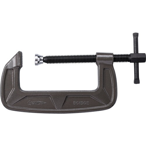 スーパー シャコ万力(バーコ型)150mm メタリックグレー焼付塗装 ( BC150E ) (株)スーパーツール